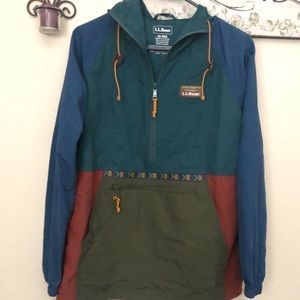 NEW LL Bean Colorblock Mountain Classic Anorak